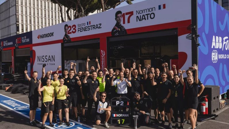 Formula E, a Roma primo podio per Nissan con Norman Nato