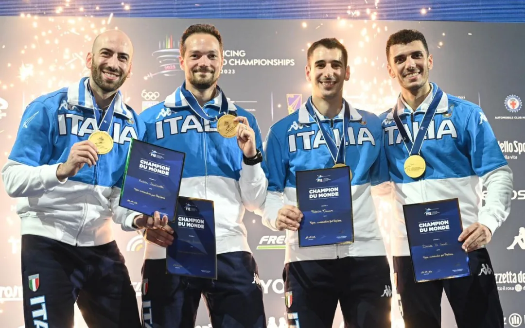 Italia oro mondiale nella spada maschile dopo 30 anni