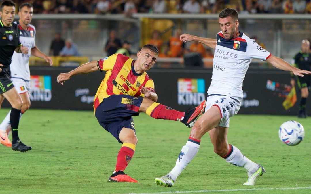 Il Lecce continua a sognare, Oudin stende il Genoa