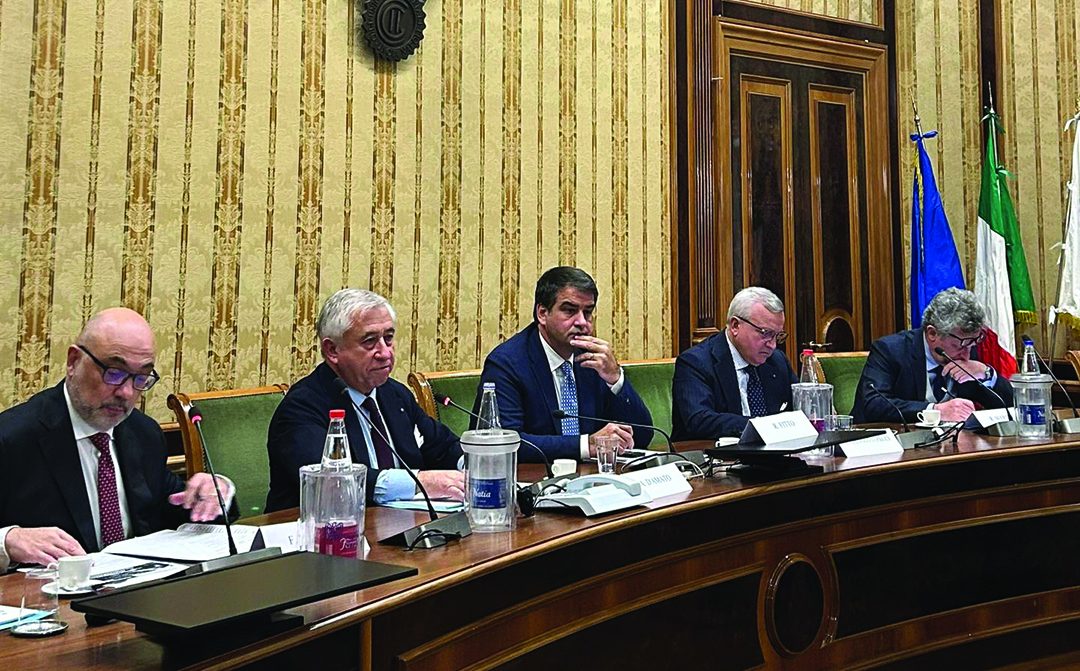 Il tavolo dei relatori al convegno all’Unione degli Industriali di Napoli