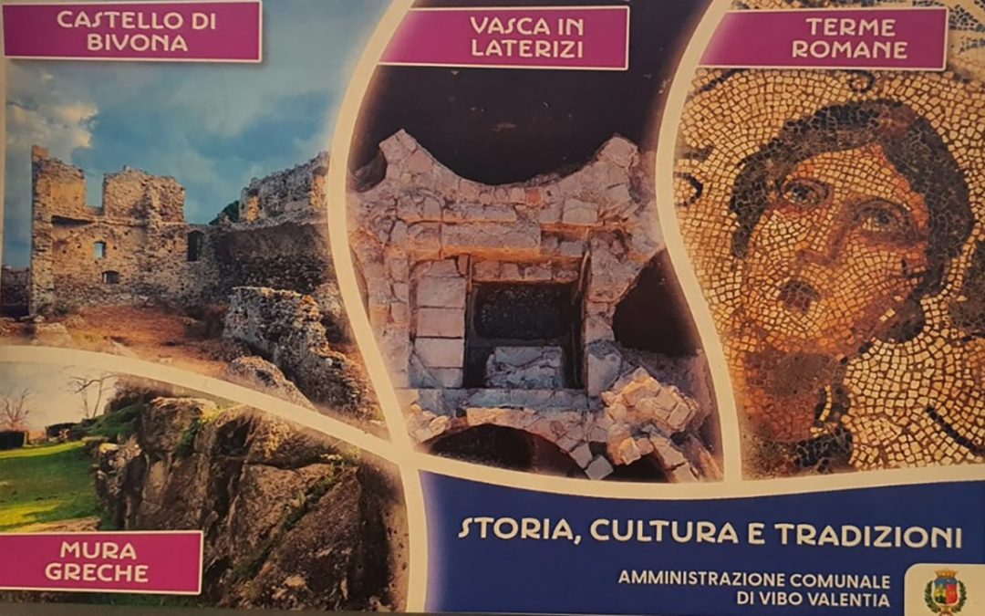 Una locandina promozionale dei parchi archeologici di Vibo Valentia