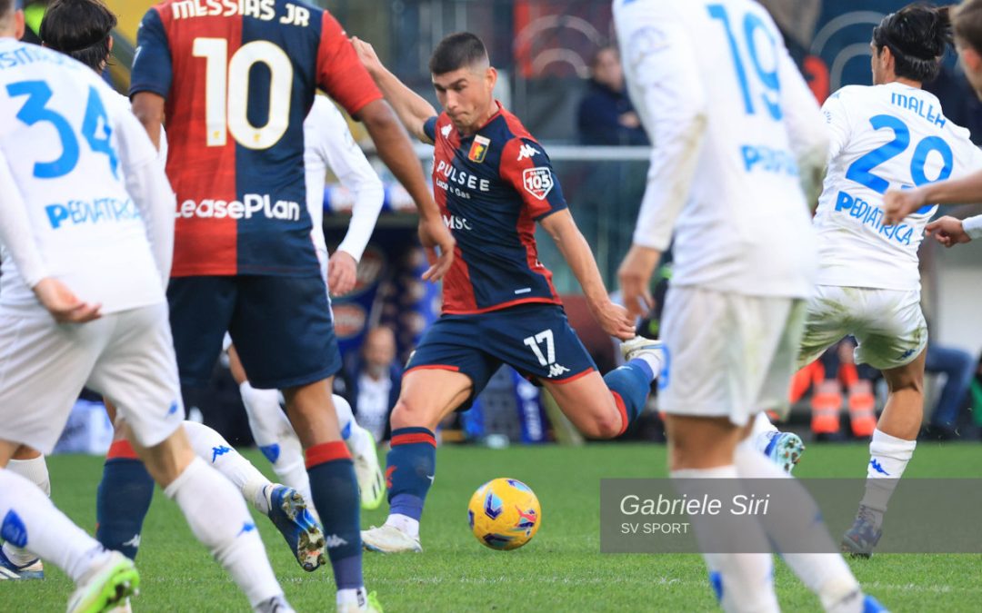 Genoa-Empoli 1-1, Cancellieri risponde a Malinovskyi