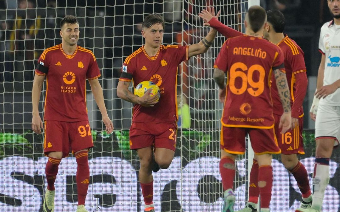 La Roma travolge il Cagliari e sogna un posto in Champions