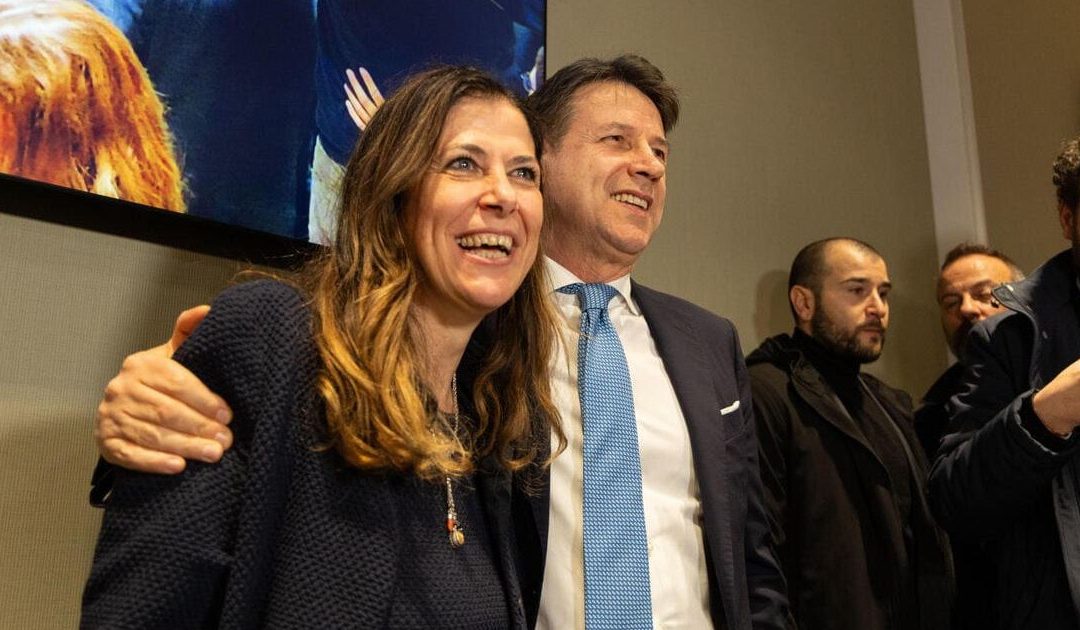 Giuseppe Conte e Alessandra Todde