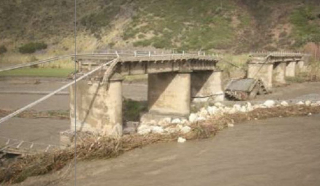 Il ponte sul Savuto crollato come si presentava prima dei lavori