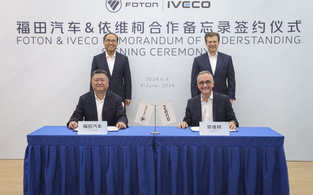 Iveco e Foton insieme per promuovere veicoli elettrici leggeri