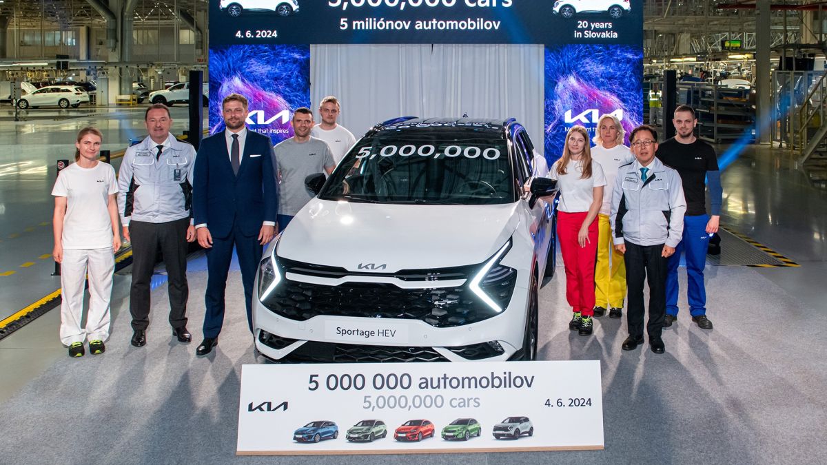 Kia Slovakia festeggia 5 milioni di vetture prodotte