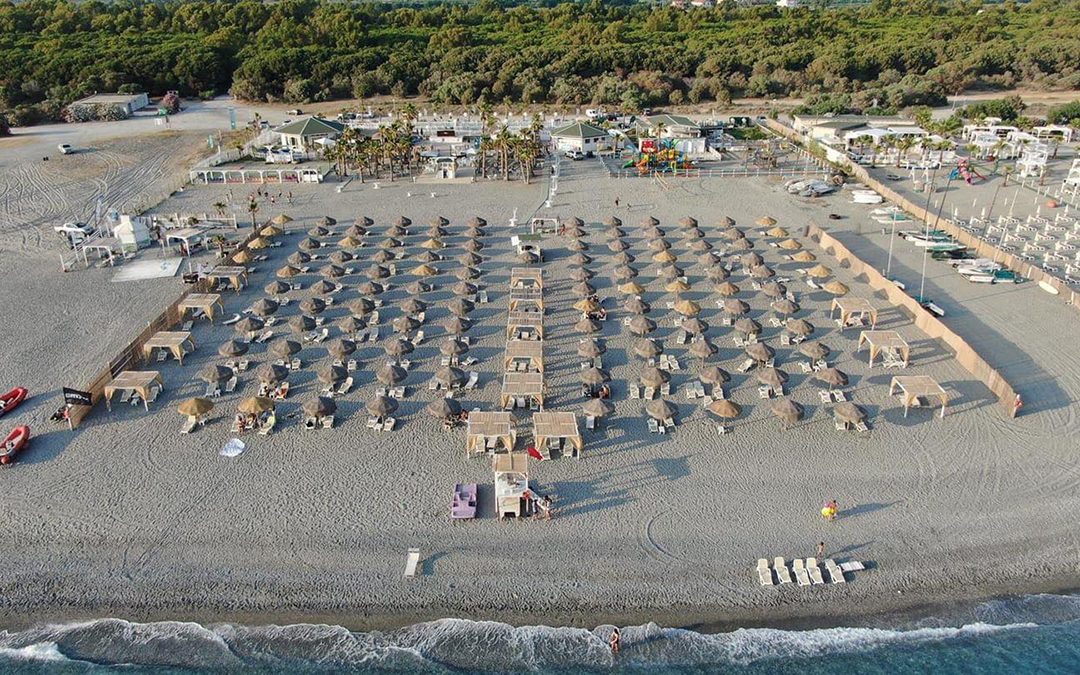 La spiaggia del Cool Bay di Gizzeria