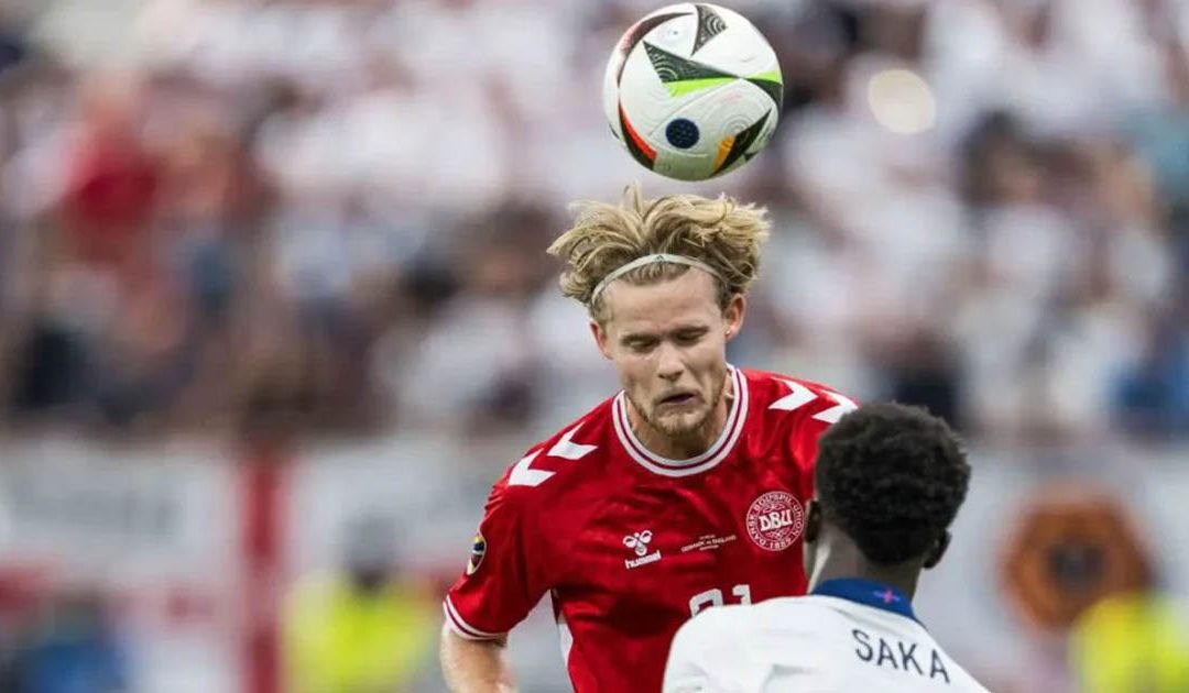 Europei 2024, Danimarca-Inghilterra 1-1, Hjulmand replica a Kane