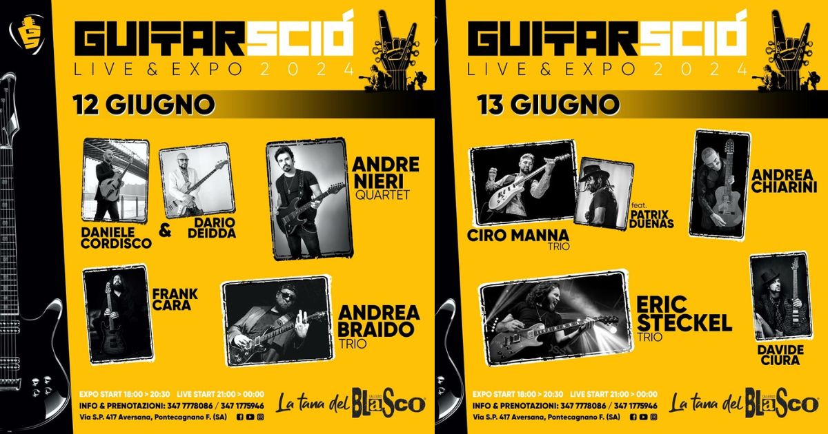 Tutto pronto per la terza edizione di GuitarSciò a Pontecagnano