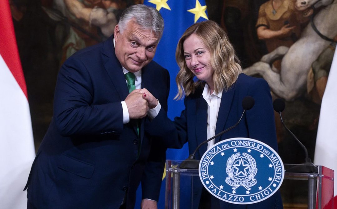 Viktor Orban e Giorgia Meloni