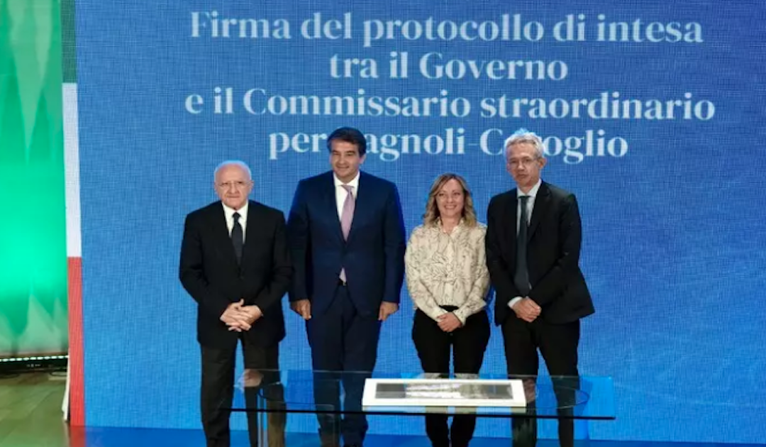 Firmano protocollo d'intesa "Bagnoli rinascerà"