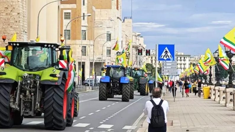 Emergenza agricola in Puglia: agricoltori e allevatori scendono in piazza3
