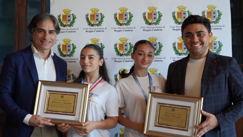 Reggio: Falcomatà premia le due campionesse di "danza sportiva"