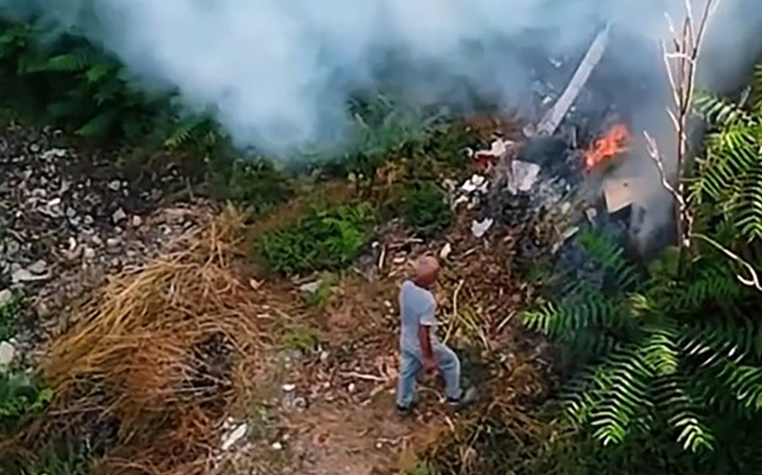 Uno dei presunti responsabili degli incendi "beccato" dai droni