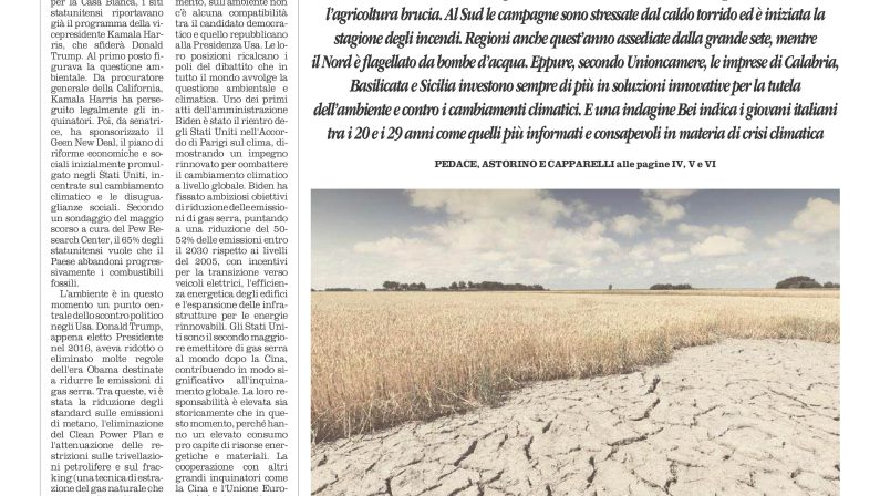 La prima pagina de l’ALTRAVOCE dell’ITALIA in edicola oggi