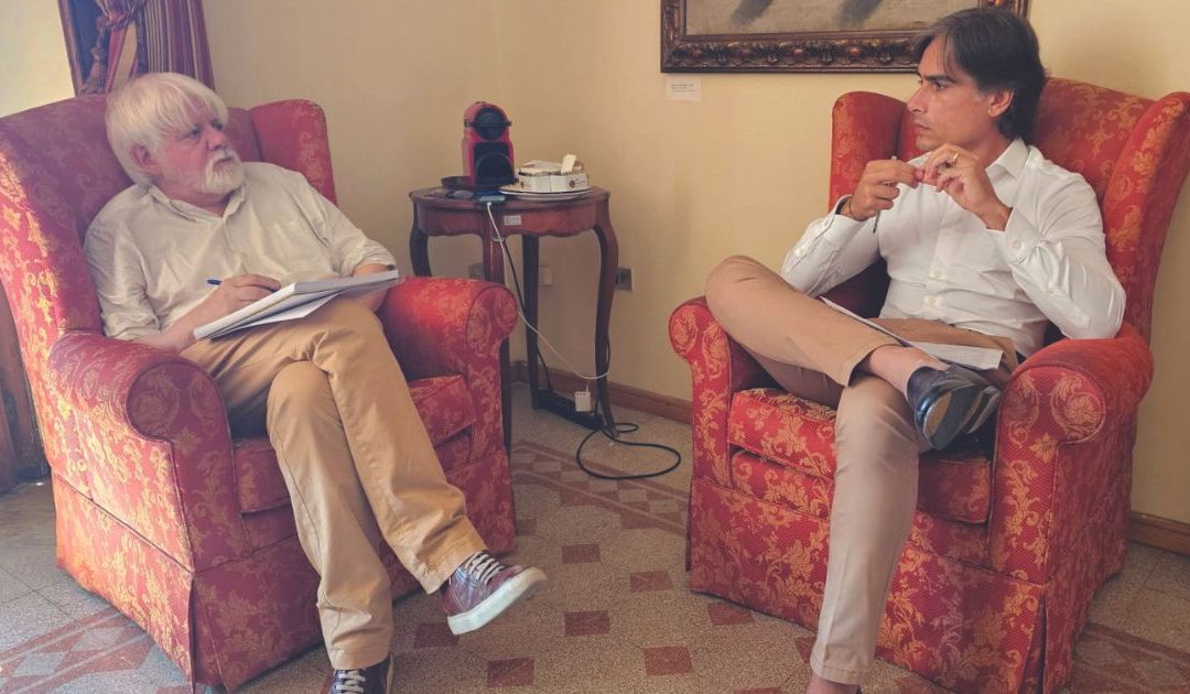 Il direttore del Quotidiano, Massimo Razzi e il sindaco di Reggio Calabria, Giuseppe Falcomatà