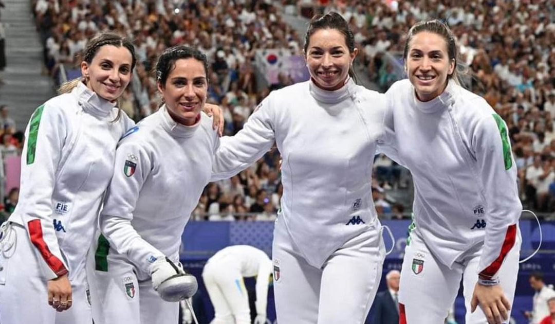 Le azzurre Alberta Santuccio, Giulia Rizzi, Rossella Fiamingo, Mara Navarria