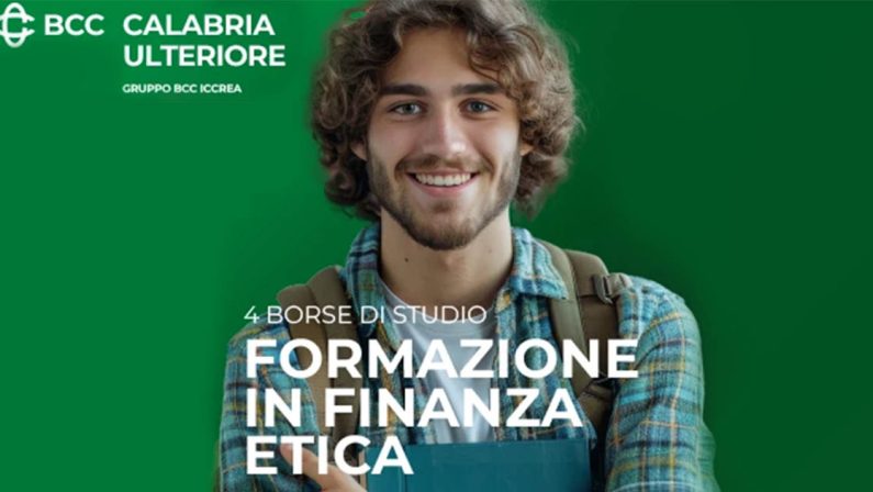 Finanza Etica, la Bcc Calabria ulteriore lancia 4 borse di studio