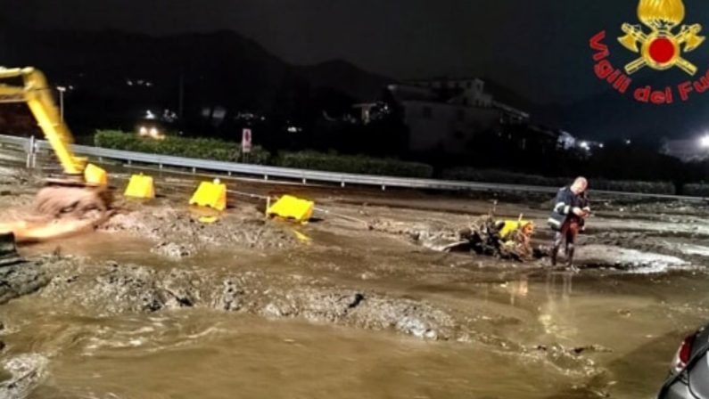 Frana e nubifragio devastano il Casertano e l’Irpinia