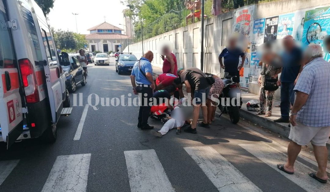 Scalea: donna investita da una moto mentre attraversava