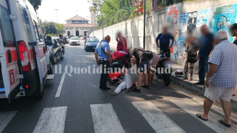 Scalea: donna investita da una moto mentre attraversava