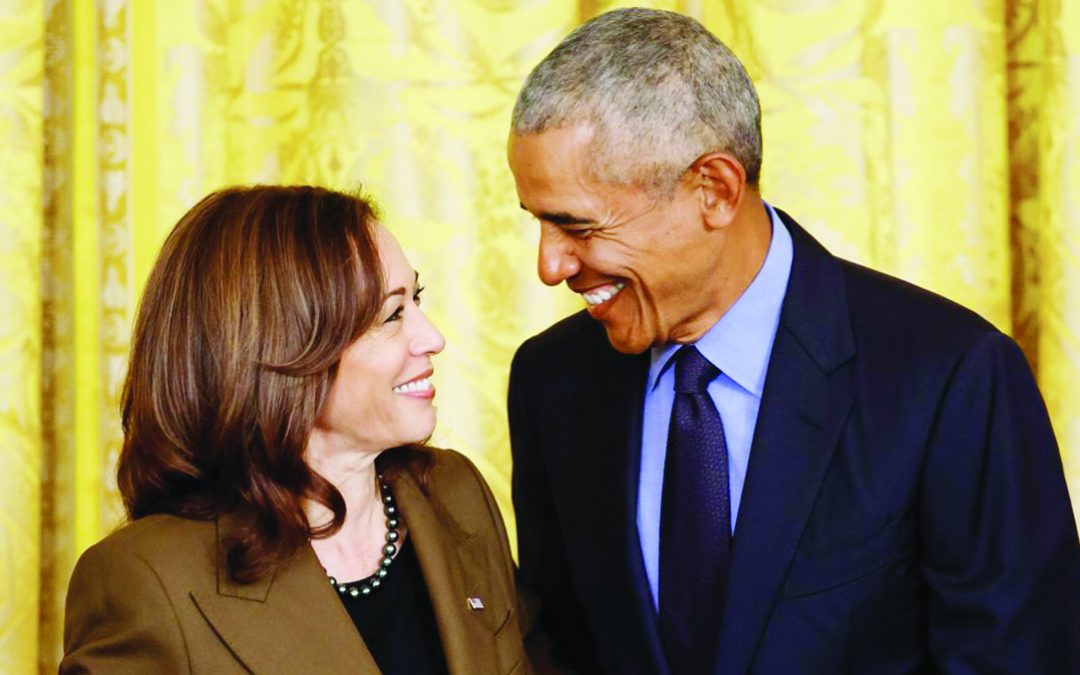 Kamala Harris con Barack Obama