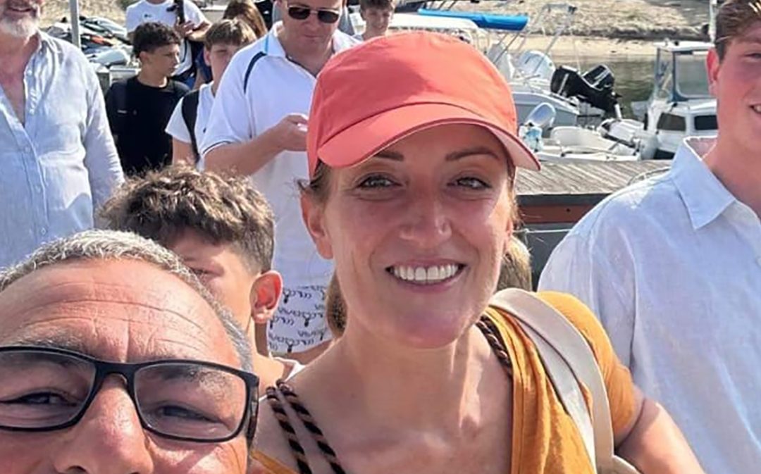 Roberta Metsola al porto di Vibo Marina