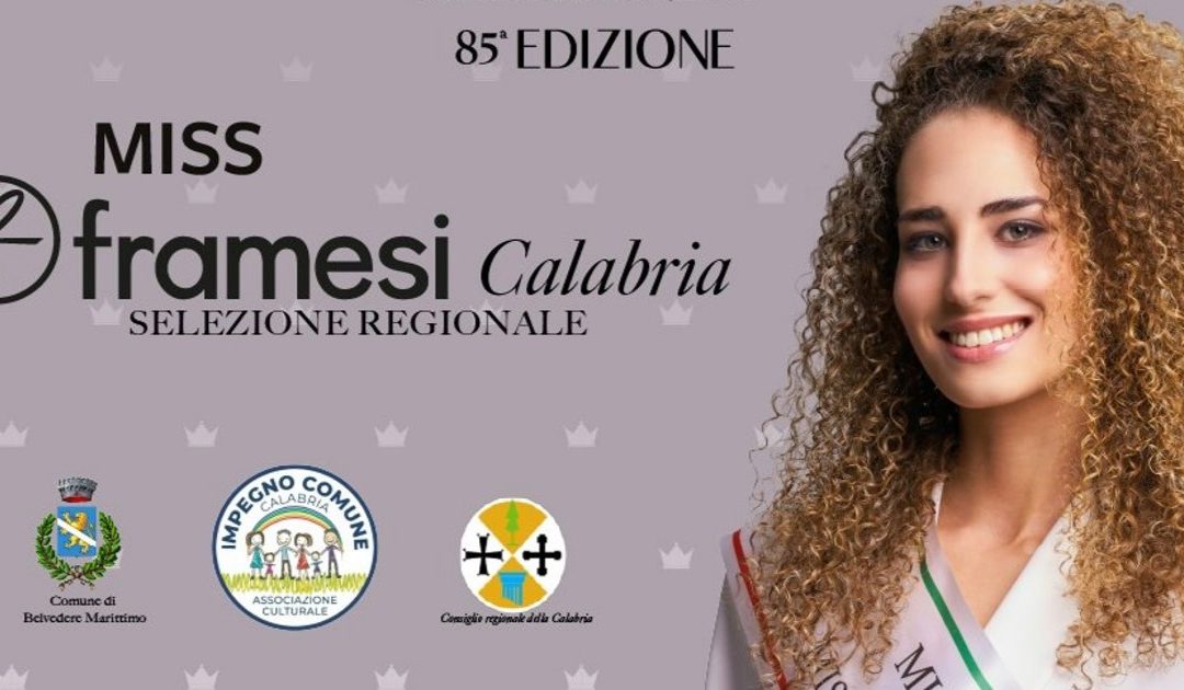 Belvedere Marittimo ospiterà la 32° tappa di Miss Italia Calabria