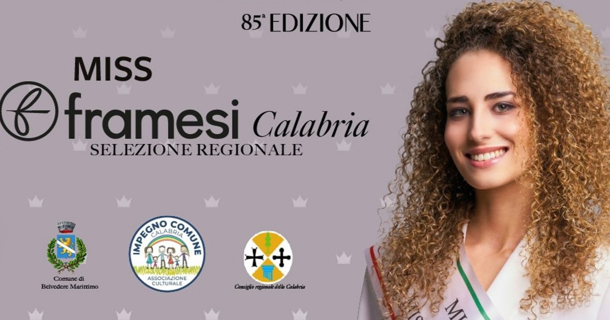 Belvedere Marittimo ospiterà la 32° tappa di Miss Italia Calabria