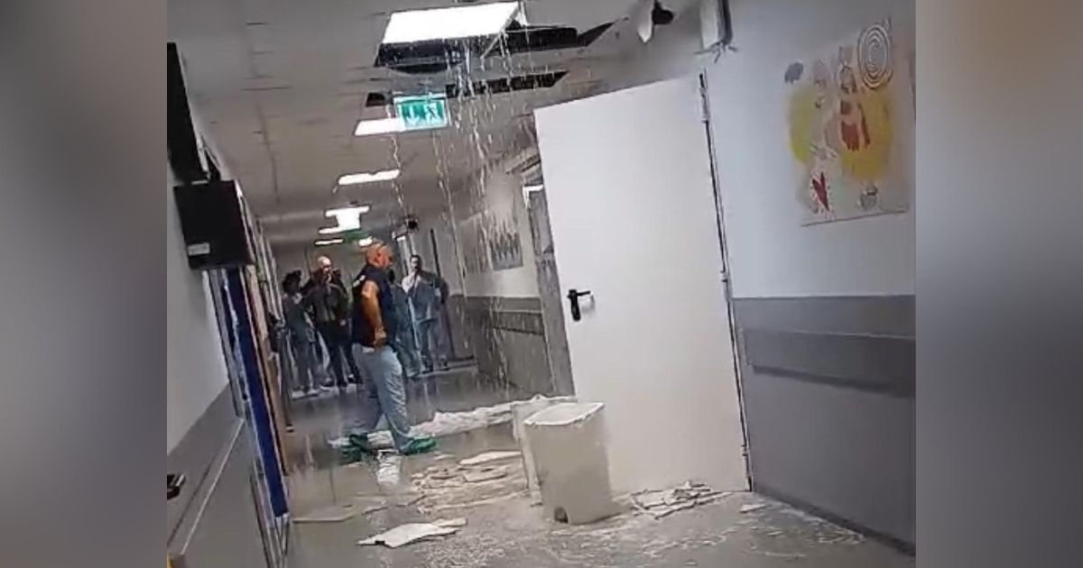 Cosenza: piove nell’ospedale, si allaga uno dei reparti – VIDEO