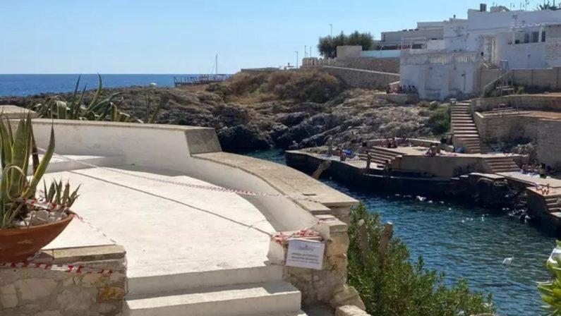 Polignano a Mare, sequestrata area con terrazzi e scalette abusive