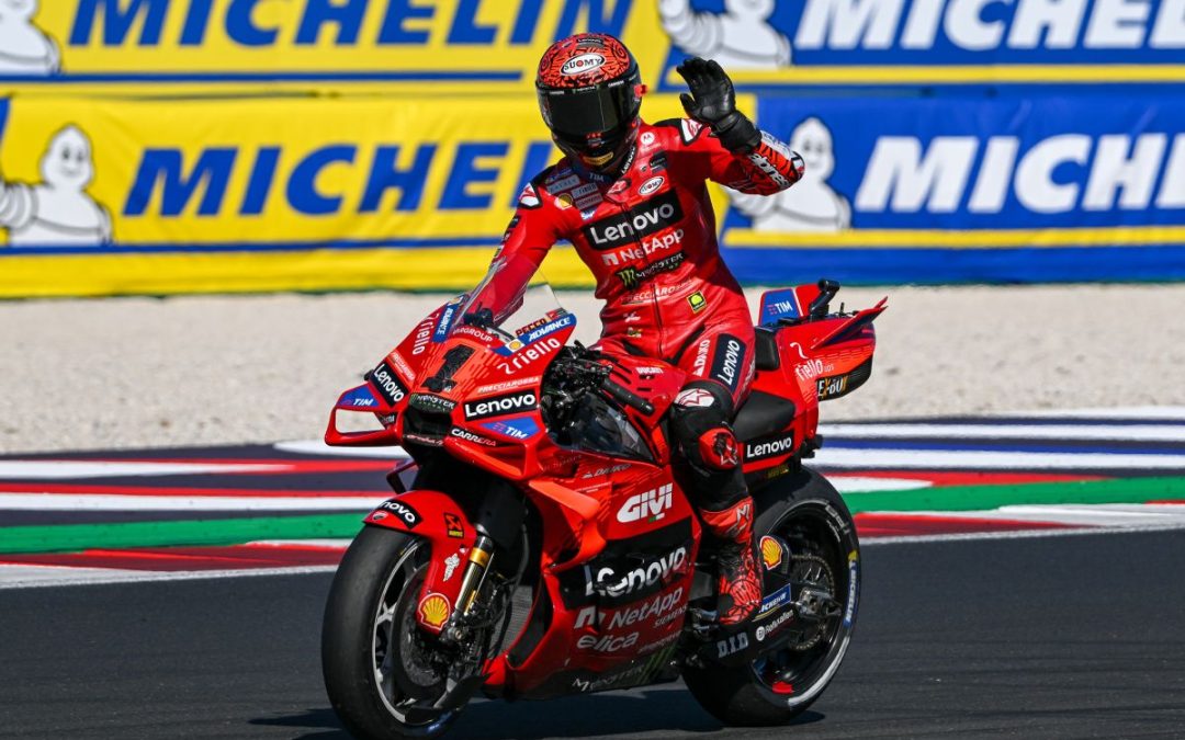 Bagnaia in pole a Misano e prima fila tutta italiana