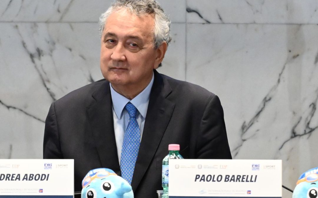 Barelli rieletto presidente della Federnuoto