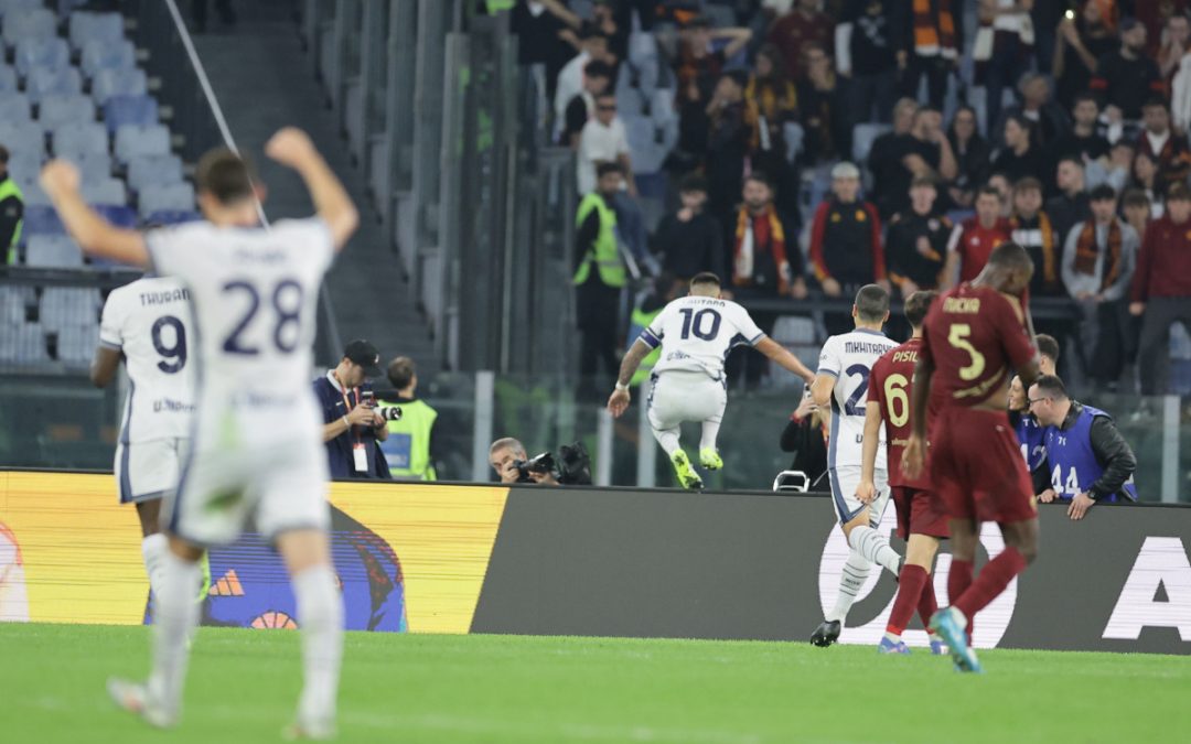 Gol di Lautaro e l’Inter espugna l’Olimpico, 1-0 alla Roma