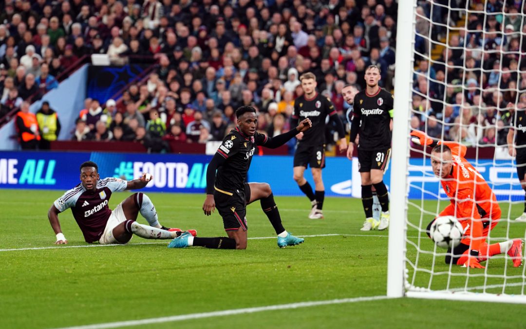 Bologna ko in Inghilterra, l’Aston Villa vince 2-0