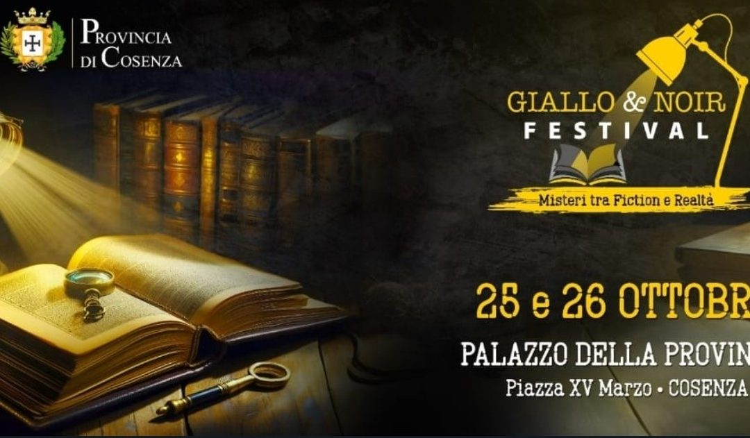 Cosenza si tinge di mistero: arriva il “Giallo & Noir Festival”