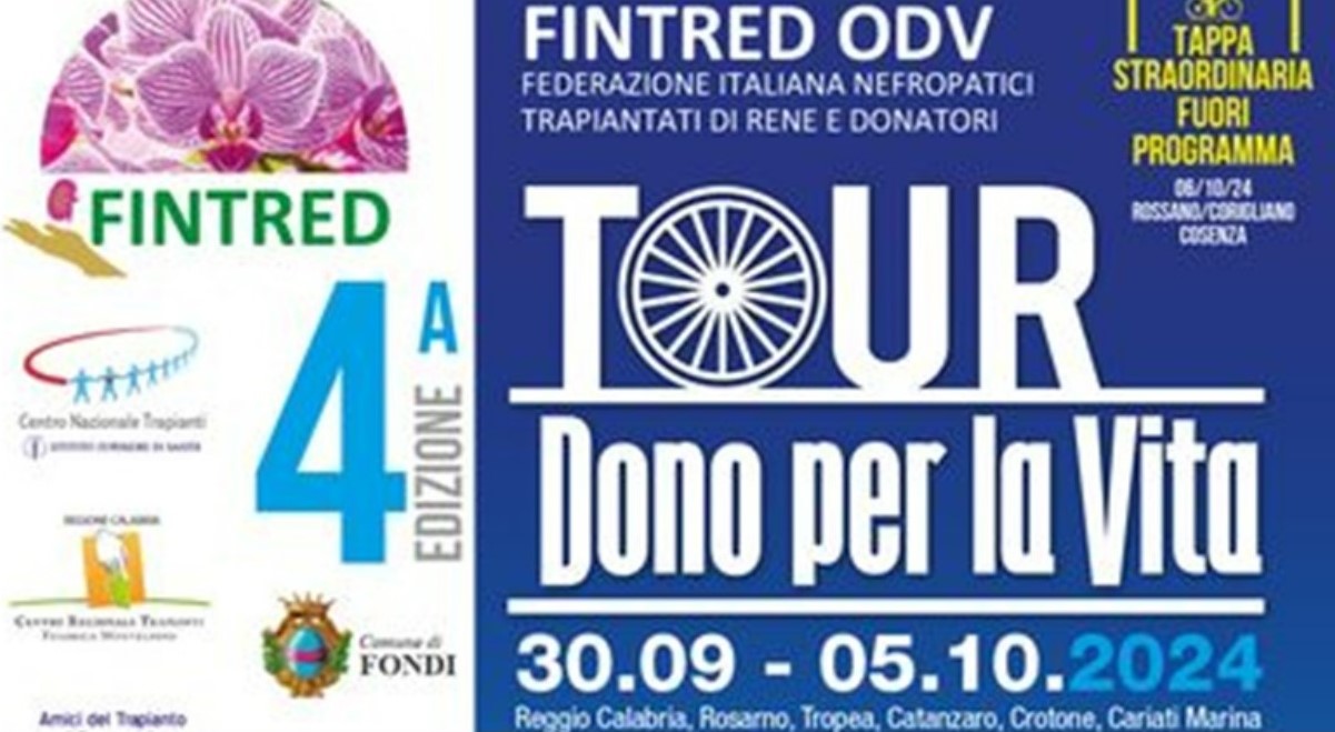 “Un dono per la vita”: la IV edizione del tour farà tappa a Cosenza