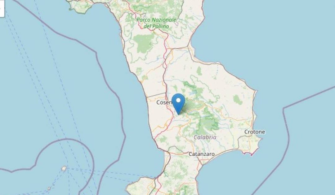 L'area colpita dal terremoto