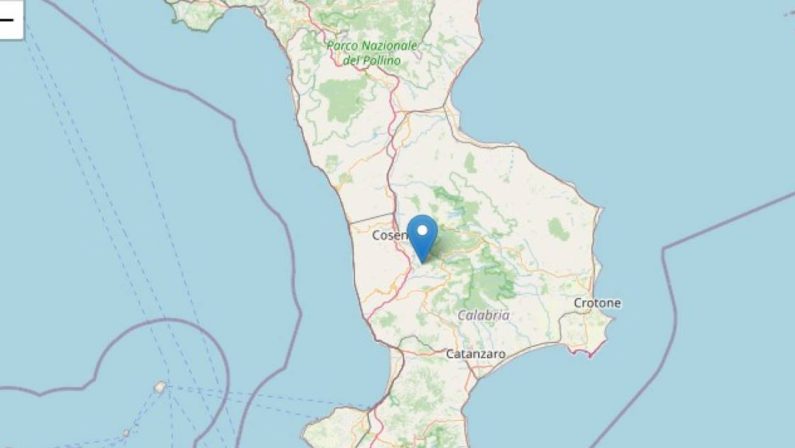 Forte scossa di terremoto con epicentro a Mangone nel Cosentino