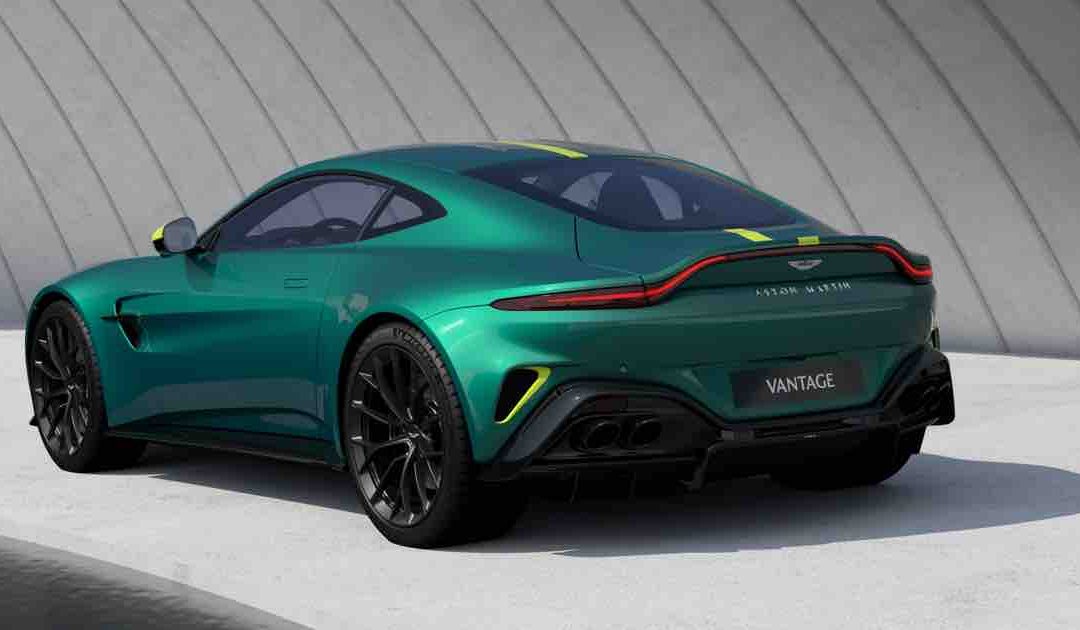 Nell'immagine, la nuova Aston Martin Vantage AMV24 Edition, realizzata per celebrare la vittoria della Crowdstrike 24 Hours of Spa di giugno 2024