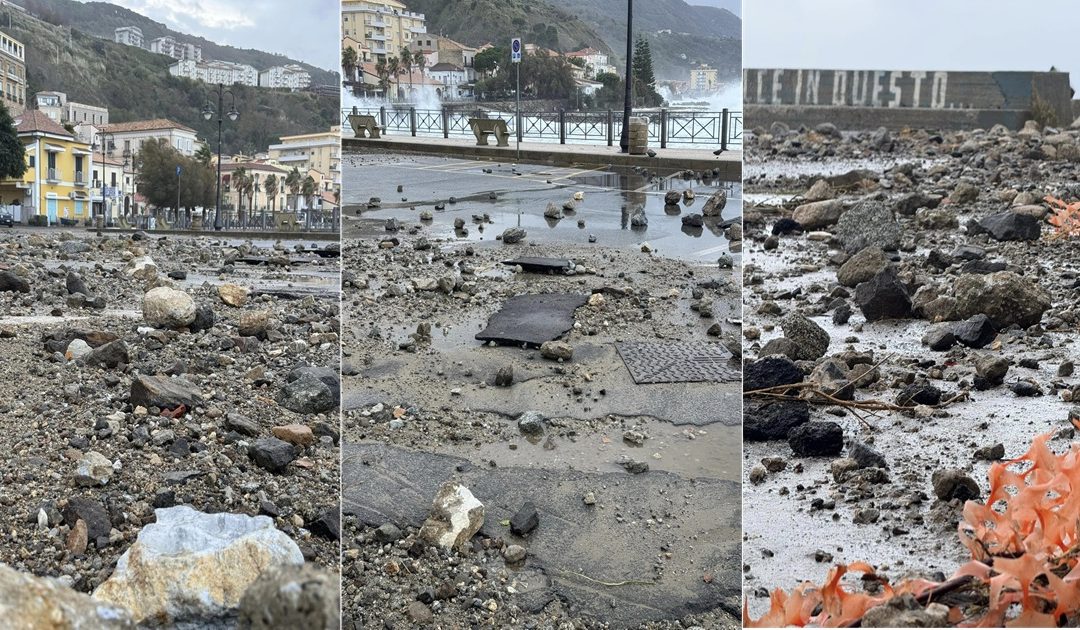 I danni del maltempo a Pizzo (Foto Giorgio Zimatore)