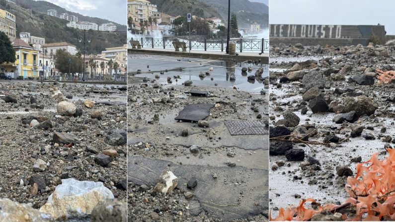 Il maltempo sferza la provincia di Vibo: devastato il lungomare di Pizzo