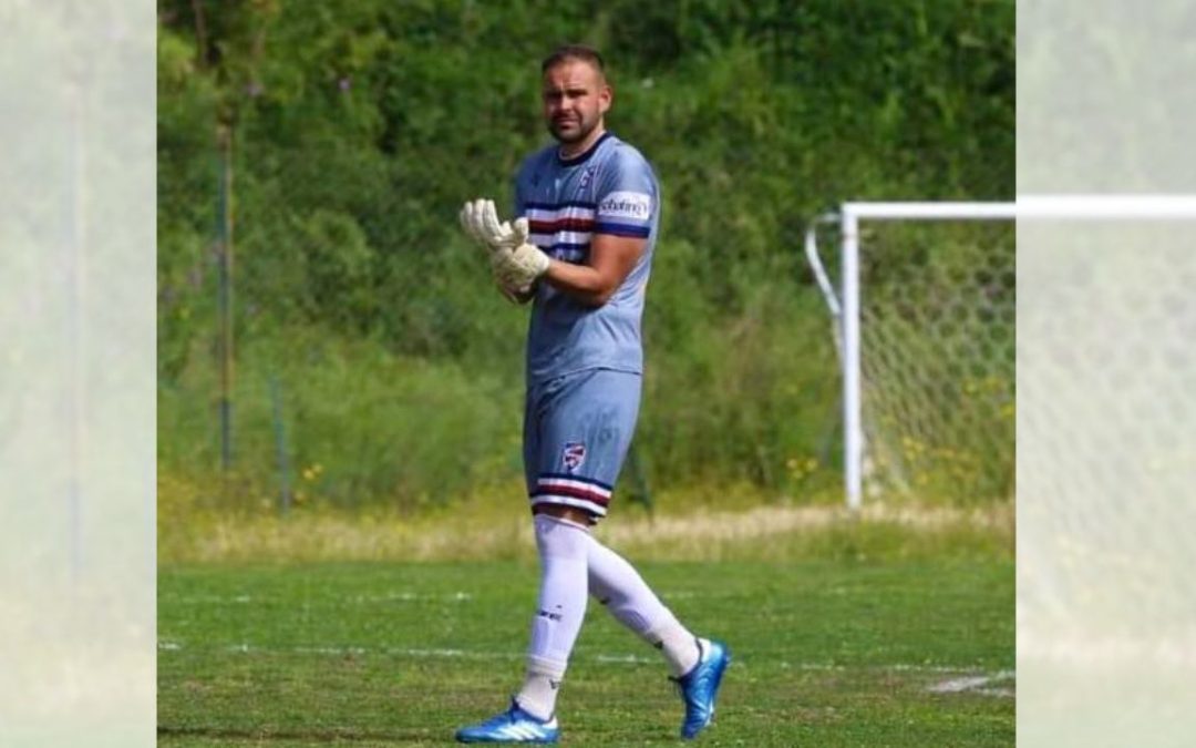 Vasco Cortaberria, portiere dell'Amantea, al comando della Top Ten di Promozione A nella giornata numero 11