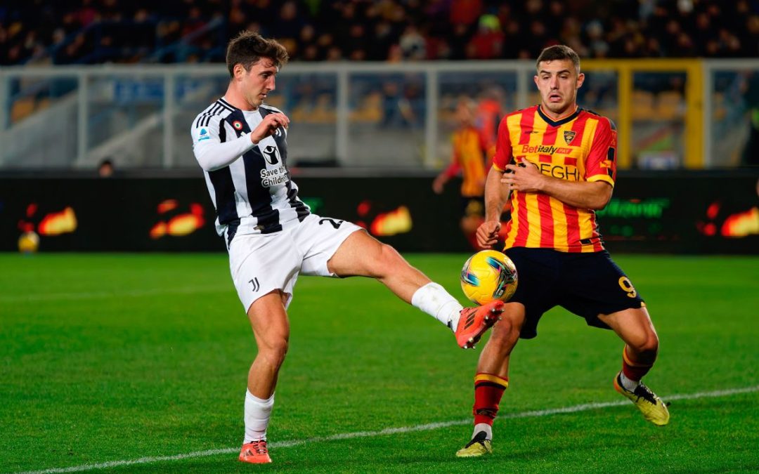 La Juve fermata sull’1-1 a Lecce, Rebic risponde a Cambiaso