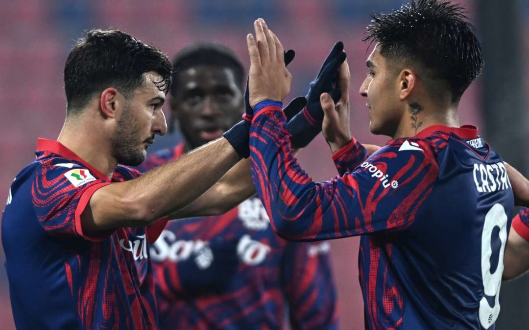 Bologna ai quarti di Coppa Italia, Monza travolto 4-0