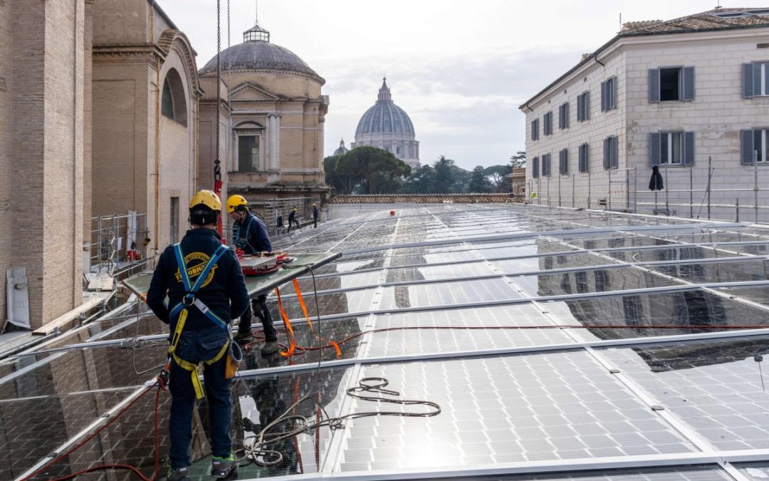 Acea, inaugurata la nuova vetrata fotovoltaica dei Musei Vaticani