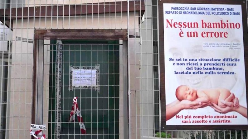 Bari, neonato morto: indagini a tutto campo sulla culla termica