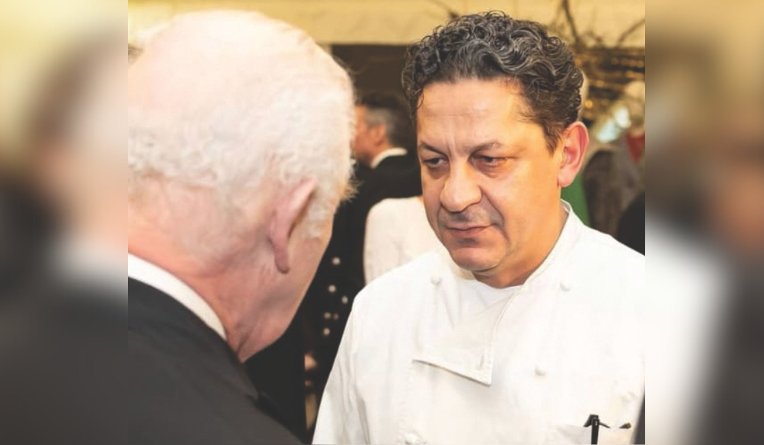 Lo chef calabrese Francesco Mazzei e re Carlo d'Ihnghilterra